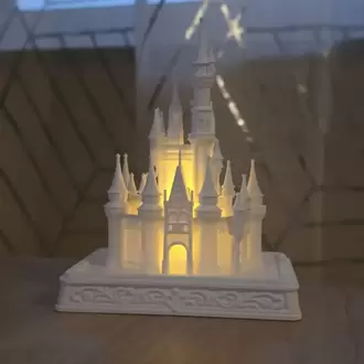 Masal Şatosu LED Tealight Gece Lambası – Dekoratif Şato Ambiyans Lambası