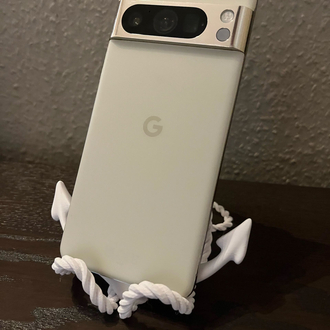 Çapa Tasarımlı Telefon Standı – Deniz Temalı Masa Üstü Telefon Tutucu