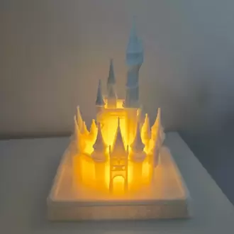 Masal Şatosu LED Tealight Gece Lambası – Dekoratif Şato Ambiyans Lambası