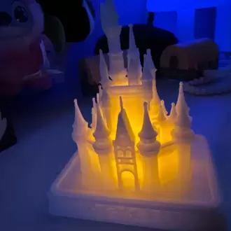 Masal Şatosu LED Tealight Gece Lambası – Dekoratif Şato Ambiyans Lambası