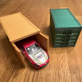 1:64 Model Araçlar İçin Konteyner Garaj ve Sergileme Kutusu