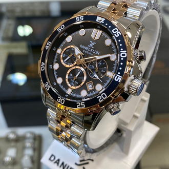 Daniel Klein Exclusive Rose Siyah Erkek Kol Saati Fonksiyonlu