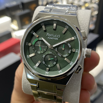 Ferrucci Function Erkek Fonksiyonlu Kol Saati Yeşil Kadran