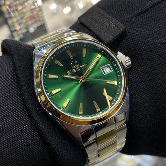 Bigotti Milano Erkek Kol Saati Yeşil Gold BG48108