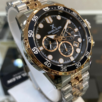 Daniel Klein Exclusive Rose Siyah Erkek Kol Saati Fonksiyonlu