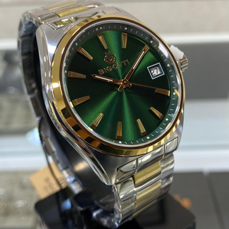 Bigotti Milano Erkek Kol Saati Yeşil Gold BG48108