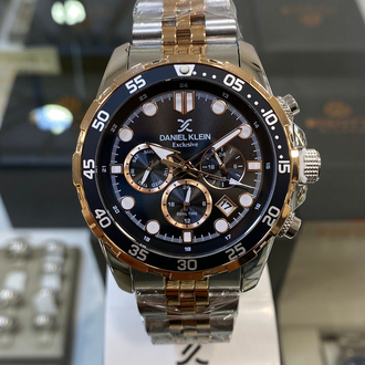 Daniel Klein Exclusive Rose Siyah Erkek Kol Saati Fonksiyonlu