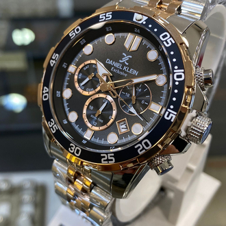 Daniel Klein Exclusive Rose Siyah Erkek Kol Saati Fonksiyonlu