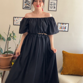 Siyah Gabardin Takım