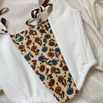 Beyaz Retro Korse
