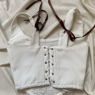 Beyaz Retro Korse