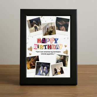 Happy Birthday yazılı Tablo