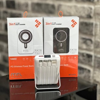  10.000 MAH MAGSAFE DAHİLİ KABLOLU 22.5 W PD ŞARJ POWERBANK AKILLI SAAT+TELEFON+AİRPODS