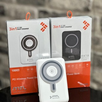  10.000 MAH MAGSAFE DAHİLİ KABLOLU 22.5 W PD ŞARJ POWERBANK AKILLI SAAT+TELEFON+AİRPODS