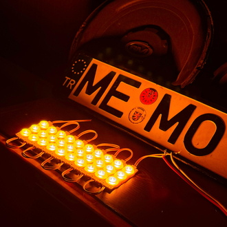 1 Adet Amber Ayak Altı Led Ultra Parlak – 12V | Gerçek Amber Zor Bulunan Renk