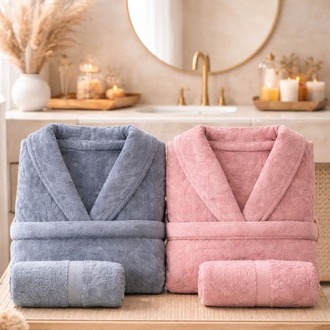 HOME COLLECTION ROSENURR AİLE BORNOZ SETİ