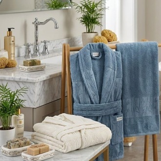 HOME COLLECTION ANEMON LIFE BAMBOO AİLE BORNOZ SETİ