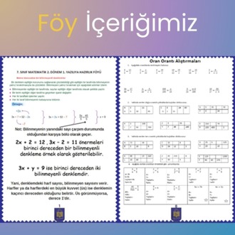 7. Sınıf Matematik Dersi Yazılıya Hazırlık Föyü