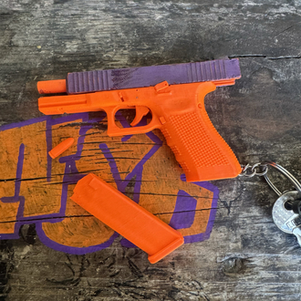 pistol keychain
