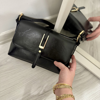 Elira Siyah Pinterest Model El ve Omuz Çantası