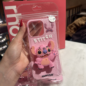 Pembe stich Popsoketli Kılıf