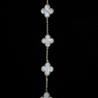 Van Cleef Bracelet - White & Gold