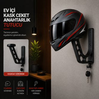 Ev içi Kask ceket anahtarlık Tutucu