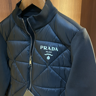 Prada Premium Çelik Örme Ceket