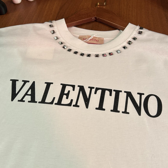 Valentino Taş Detaylı Premium T-shirt