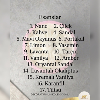 Özel seri taş saksı mum