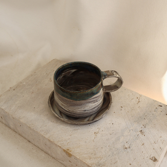 Siyah Stoneware Kupa