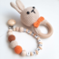 Diş Kaşıyıcı Çıngırak/Amigurumi Emzik Zinciri