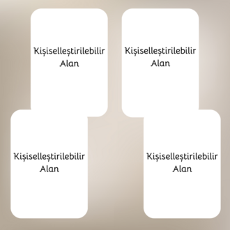 Kişiselleştirilebilir Magnet 4'lü