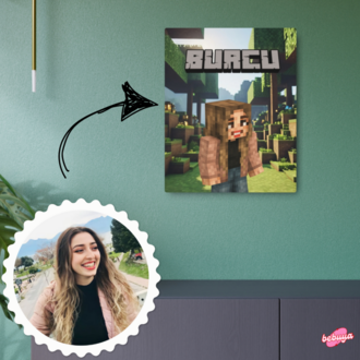 Minecraft Kişiselleştirilebilir Poster