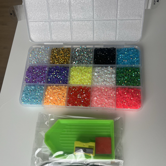 15 renkli Bedazzle Taş