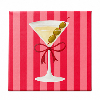Pembe Martini Tuval