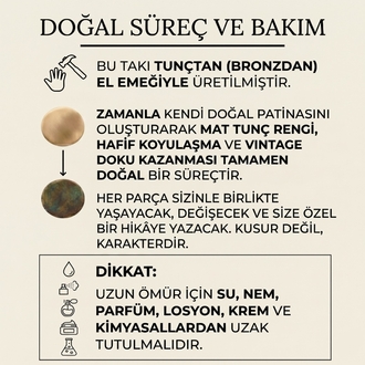 Tunç Göktürk Bedizi Kolyesi