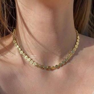 14K Dövme Dorika Kolye