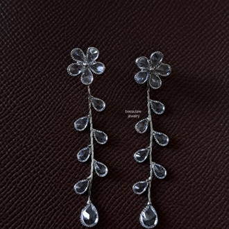 Çelik Flowers Ivy Küpe (Silver)