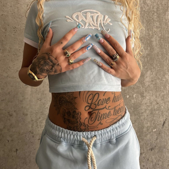 Syna World Baby Blue T-Shirt + Shorts