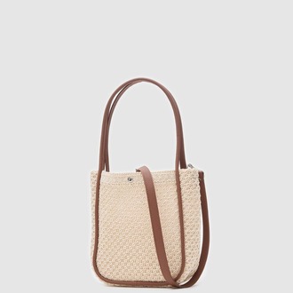 Apollon Handmade Midi Hasır Omuz Çantası