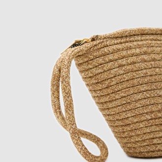Likya Handmade Hasır Clutch Çanta