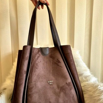 L03- Guess 1981 Süet-Detaylı Tote