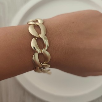KE10- Altın kaplama 14K Xuping, Dokulu bileklik