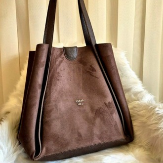 L03- Guess 1981 Süet-Detaylı Tote