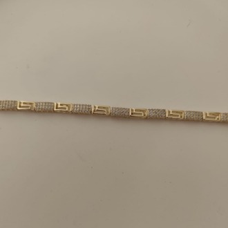 KE7- Altın kaplama 14K Xuping Zirkon Taşlı Bileklik
