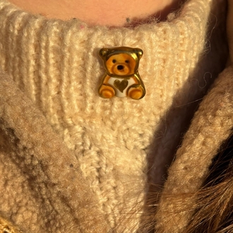 Gold Bear Broş
