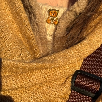 Gold Bear Broş