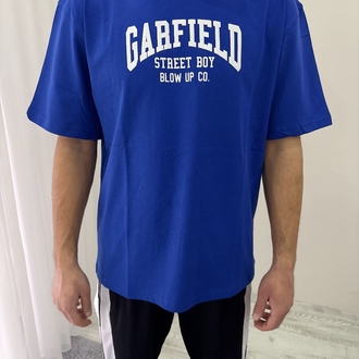 Garfield Oversize Mavi Tişört