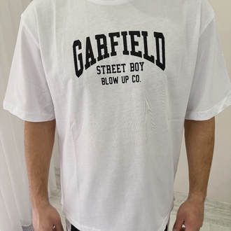 Garfield Oversize Beyaz Tişört